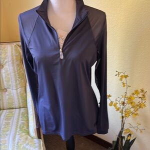 Blue Long Sleeve Tee Top